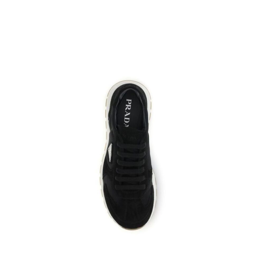 Prada Black Recycled Polyamide Athletic Men's Sneakers - Picture 4 of 4
